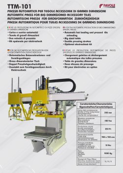 PRESSA AUTOMATICA PER TEGOLE ACCESSORIE DI GRANDI DIMENSIONI